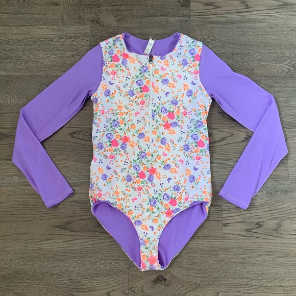 Maaji Backyard Triton Reversible Long Sleeve One-Piece Swimsuit - Size L - NWT - Picture 5 of 12